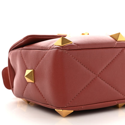 Valentino Garavani Nappa Medium Roman Stud Shoulder Bag Gingerbread 8 of 9