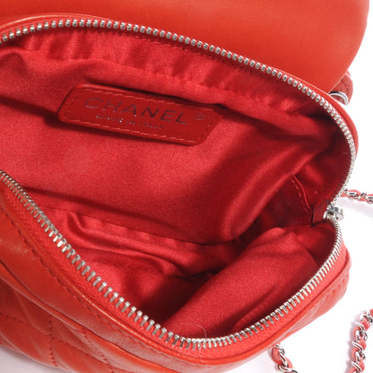 Chanel Lambskin Quilted New Mini Flap Red 6 of 9