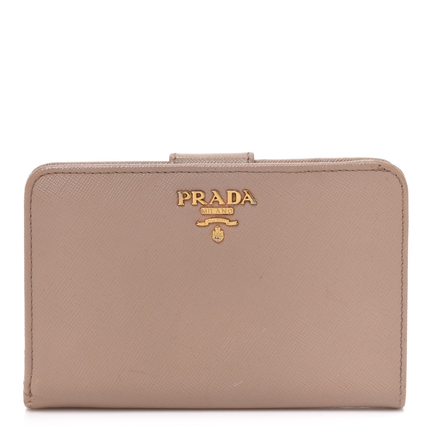 Saffiano Metal Compact Wallet Cammeo