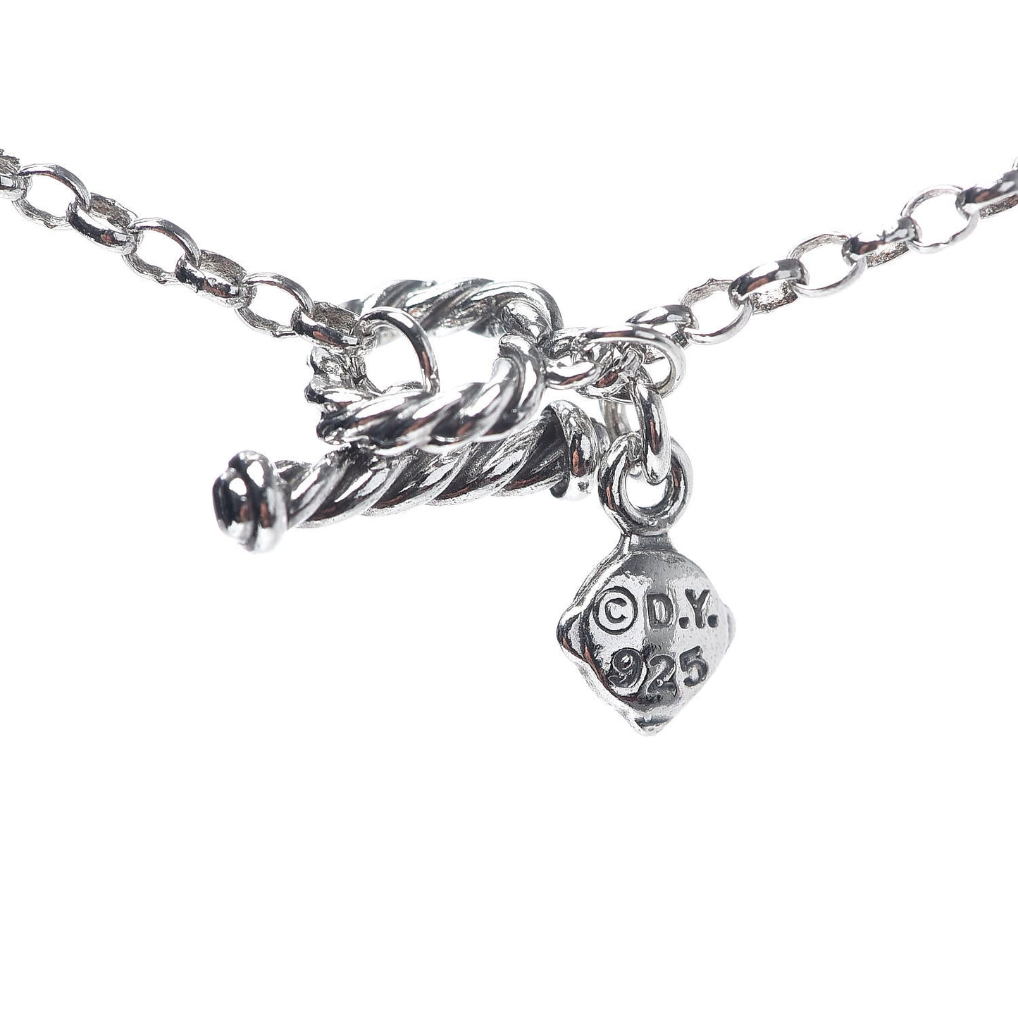 Sterling Silver Smoky Quartz Station Chain Necklace