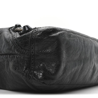 Balenciaga Agneau Giant Brogues Hardware Day Hobo Black 9 of 10