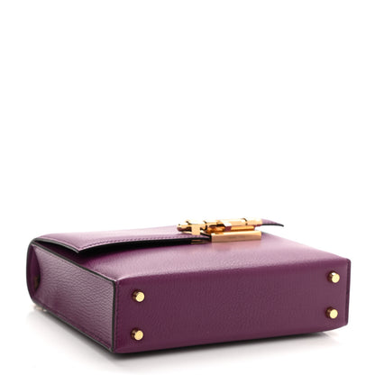 Hermes Chevre Chamkila Mini Verrou Chaine Bag Anemone 4 of 10