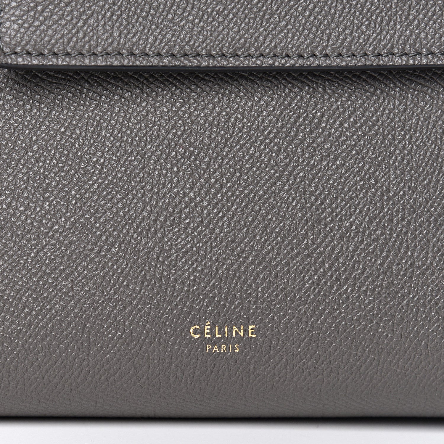 Celine Grained Calfskin Nano Belt Bag Grey 6 of 9