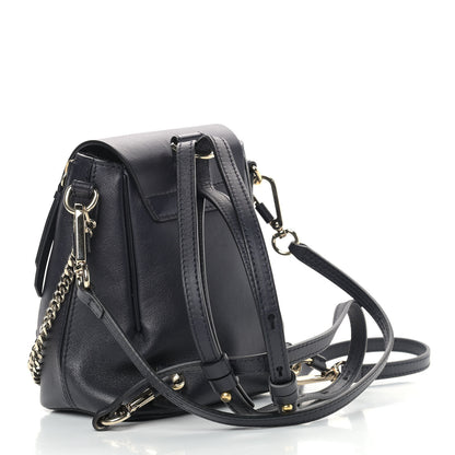 Chloe Calfskin Quilted Mini Faye Backpack Black 3 of 9