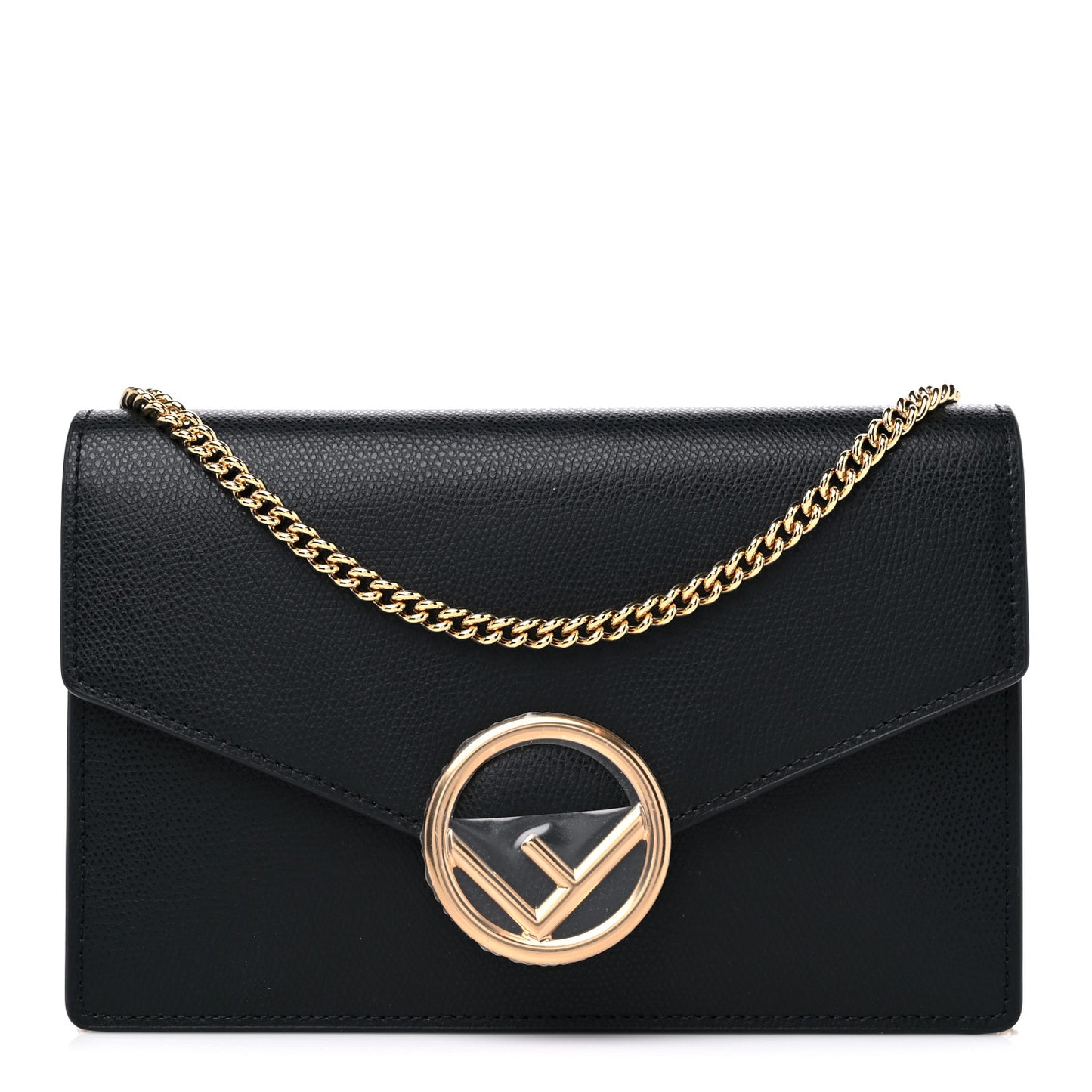 Vitello Cruise F is Fendi Medium Envelope Wallet on Chain Black