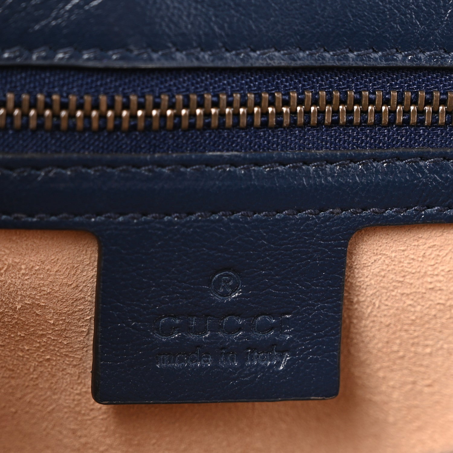 Gucci Vintage Effect Calfskin Matelasse Diagonal Small Torchon GG Marmont Shoulder Bag Mystic White Blue Agata 6 of 10