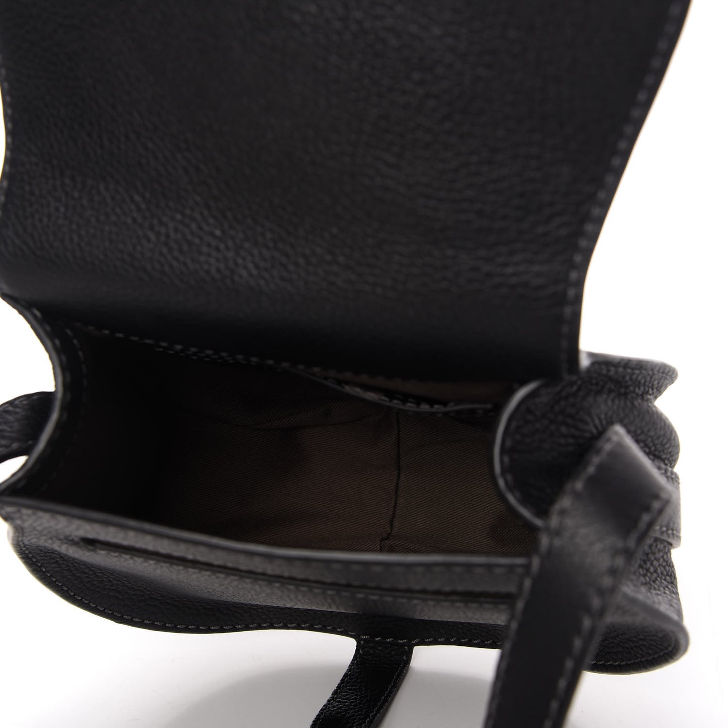 Calfskin Mini Marcie Round Crossbody Bag Black