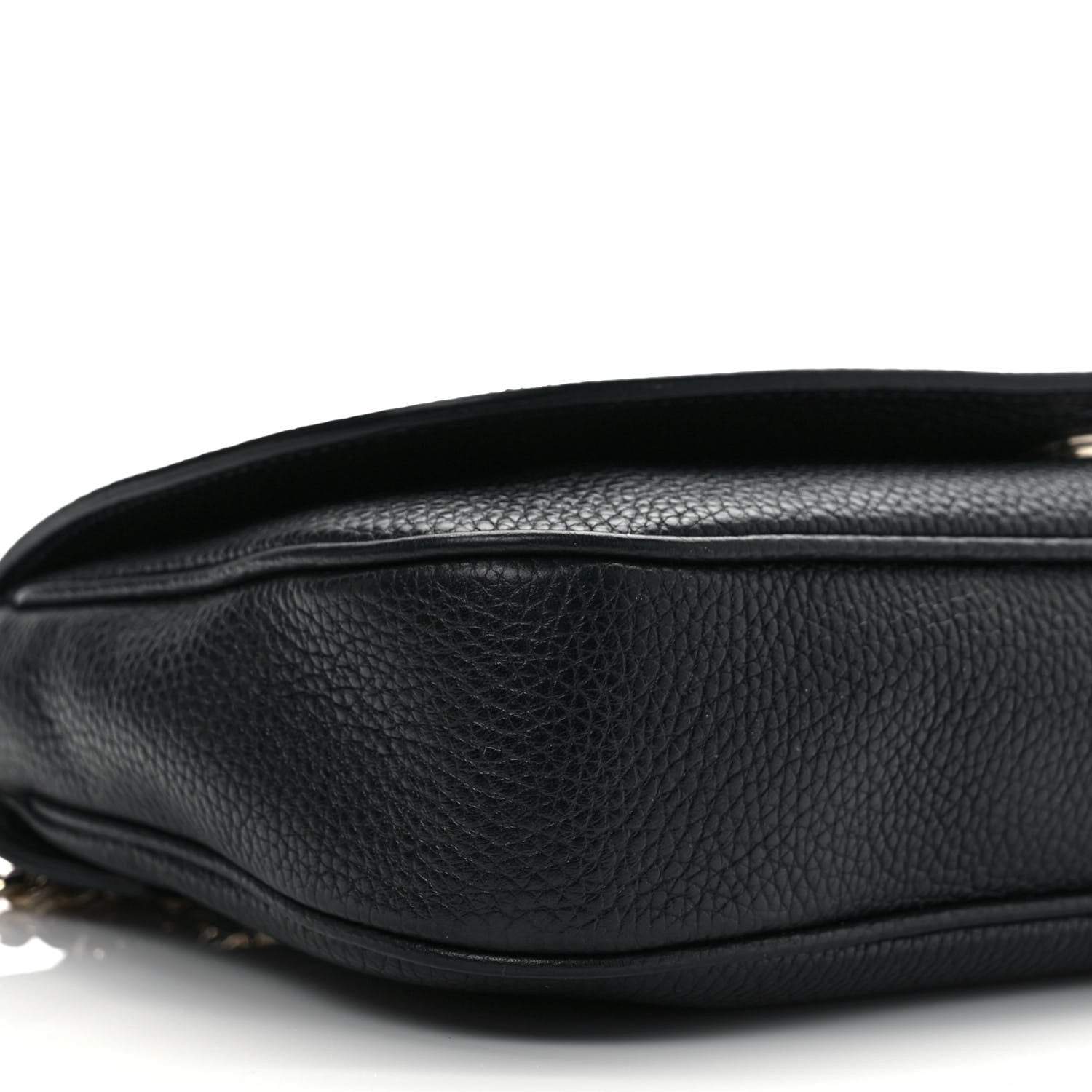 Gucci Pebbled Calfskin Medium Soho Flap Crossbody Black 8 of 11