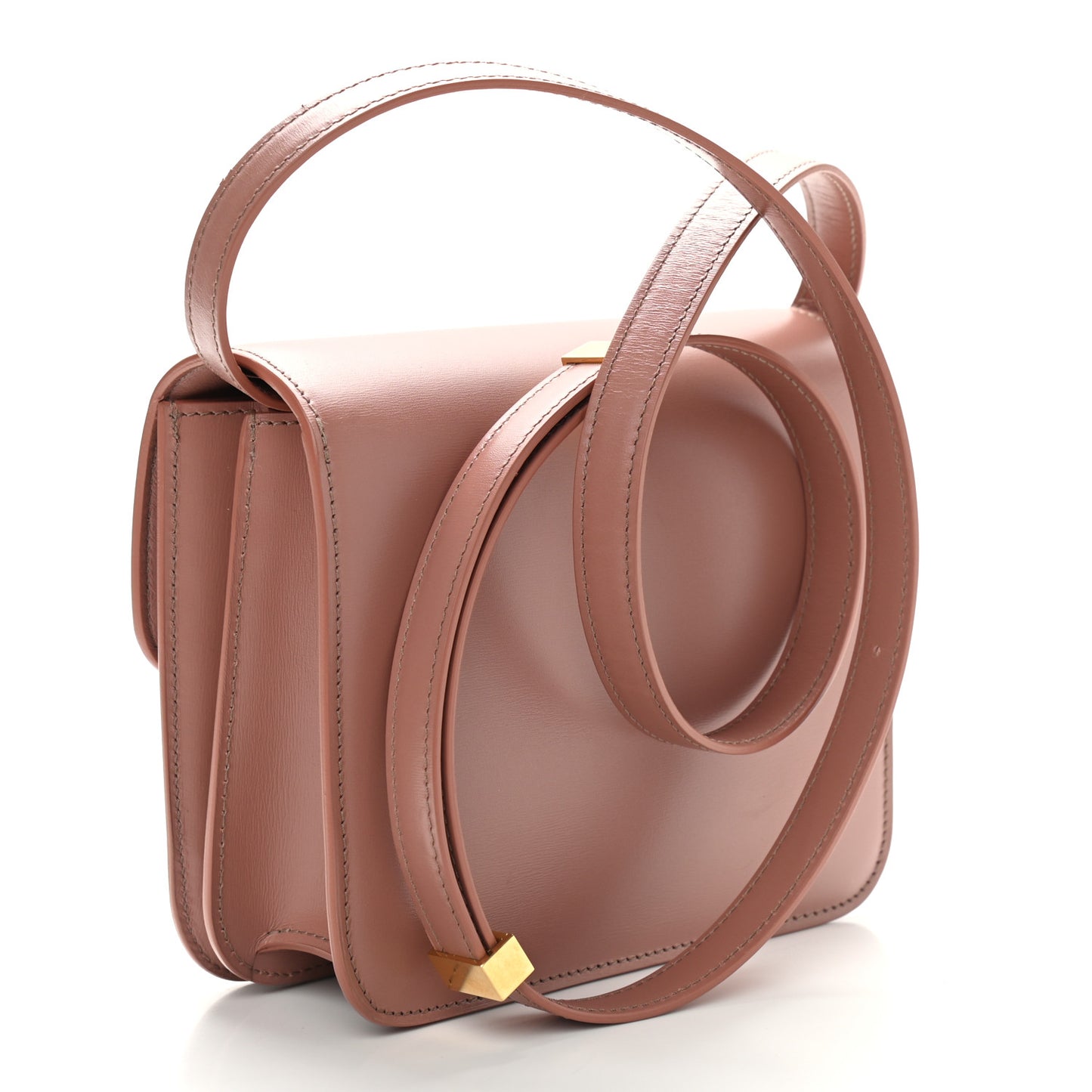 Box Calfskin Teen Classic Box Flap Bag Antique Rose
