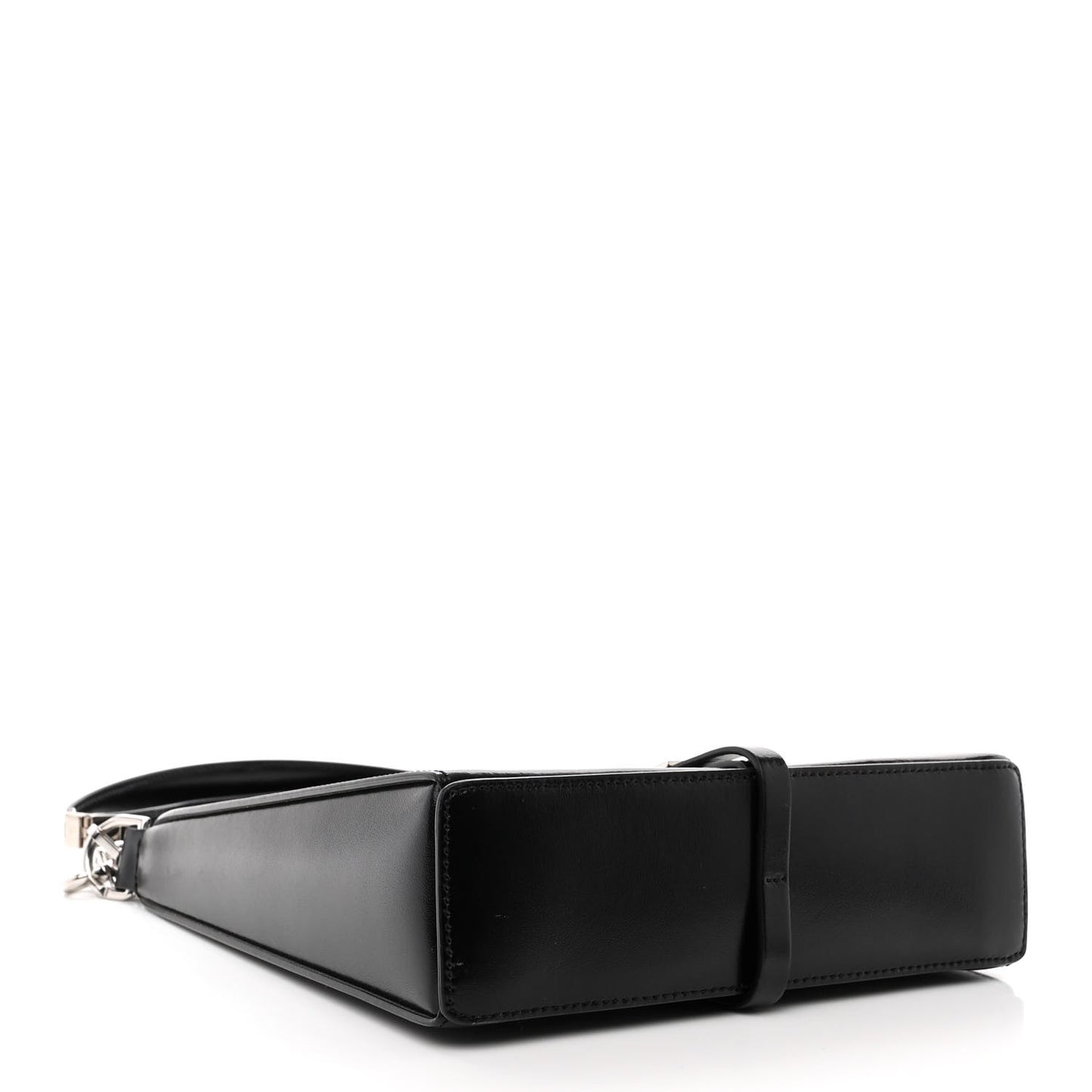 Box Calfskin Mini Cut Out Shoulder Bag Black