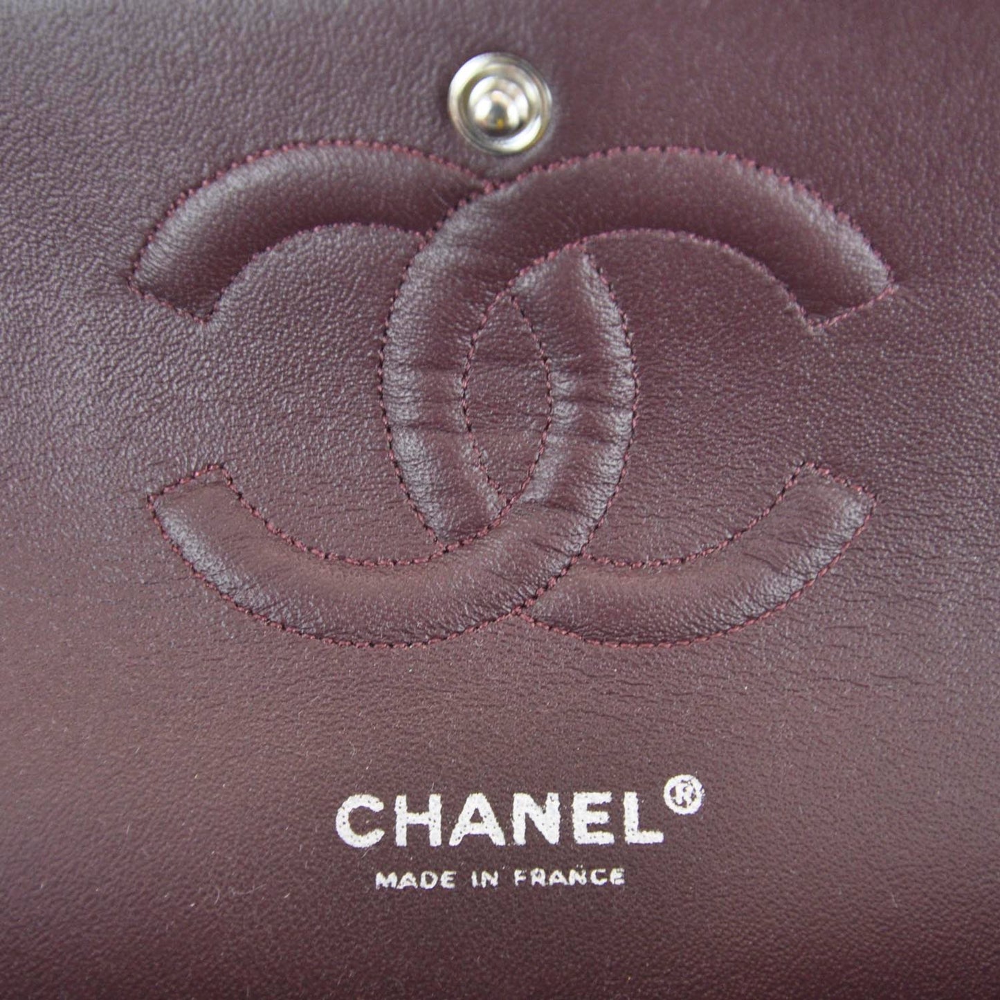 Lambskin Medium Double Flap Black