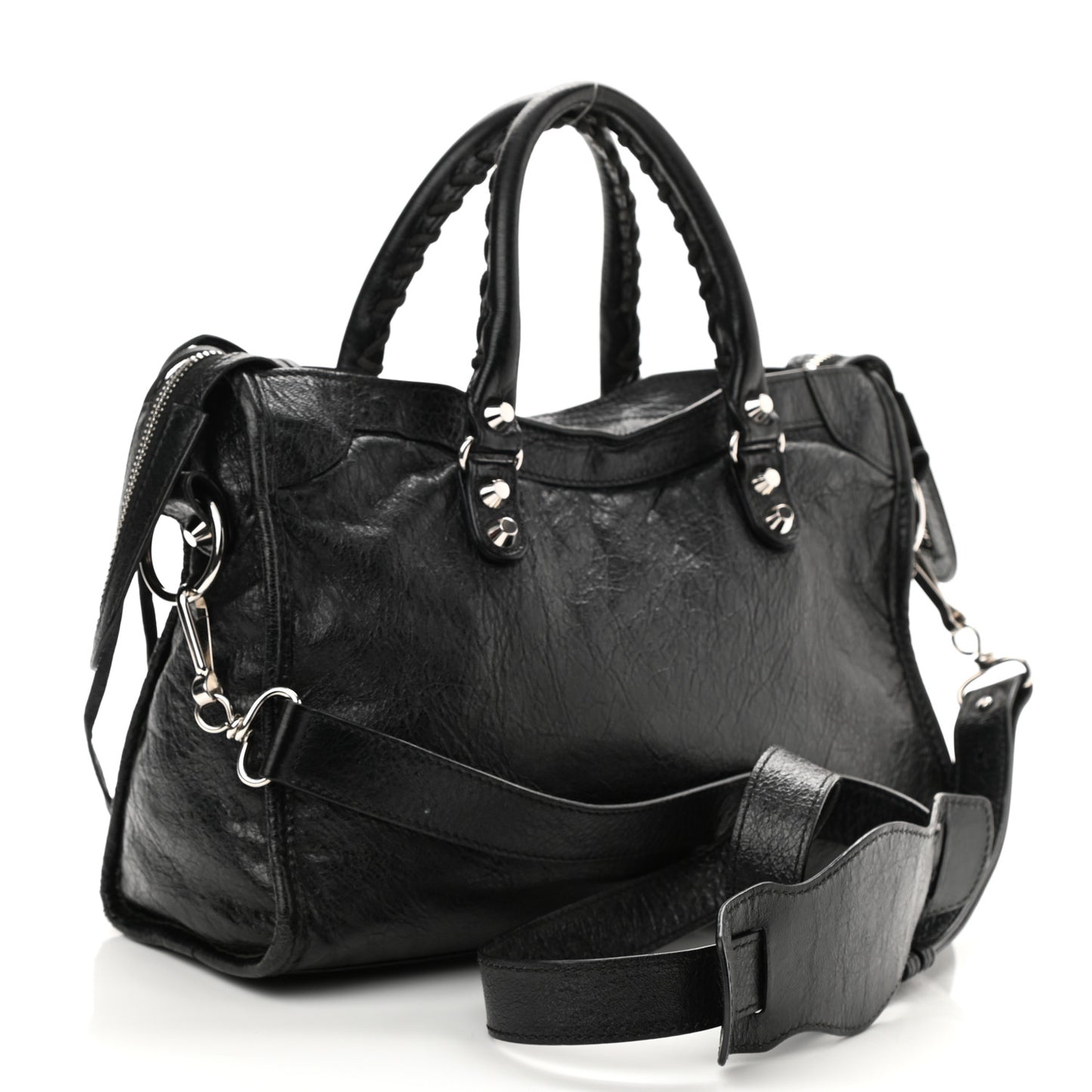 Agneau Classic Silver Hardware S City Black
