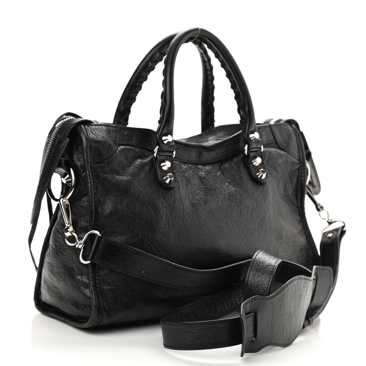 Balenciaga Agneau Classic Silver Hardware S City Black 3 of 8