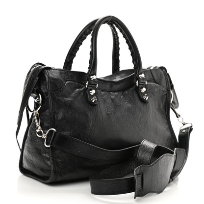 Balenciaga Agneau Classic Silver Hardware S City Black 3 of 8