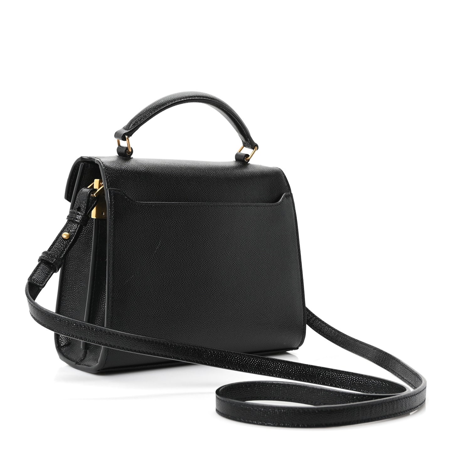 Grain de Poudre Mini Classic Monogram Cassandra Top Handle Black