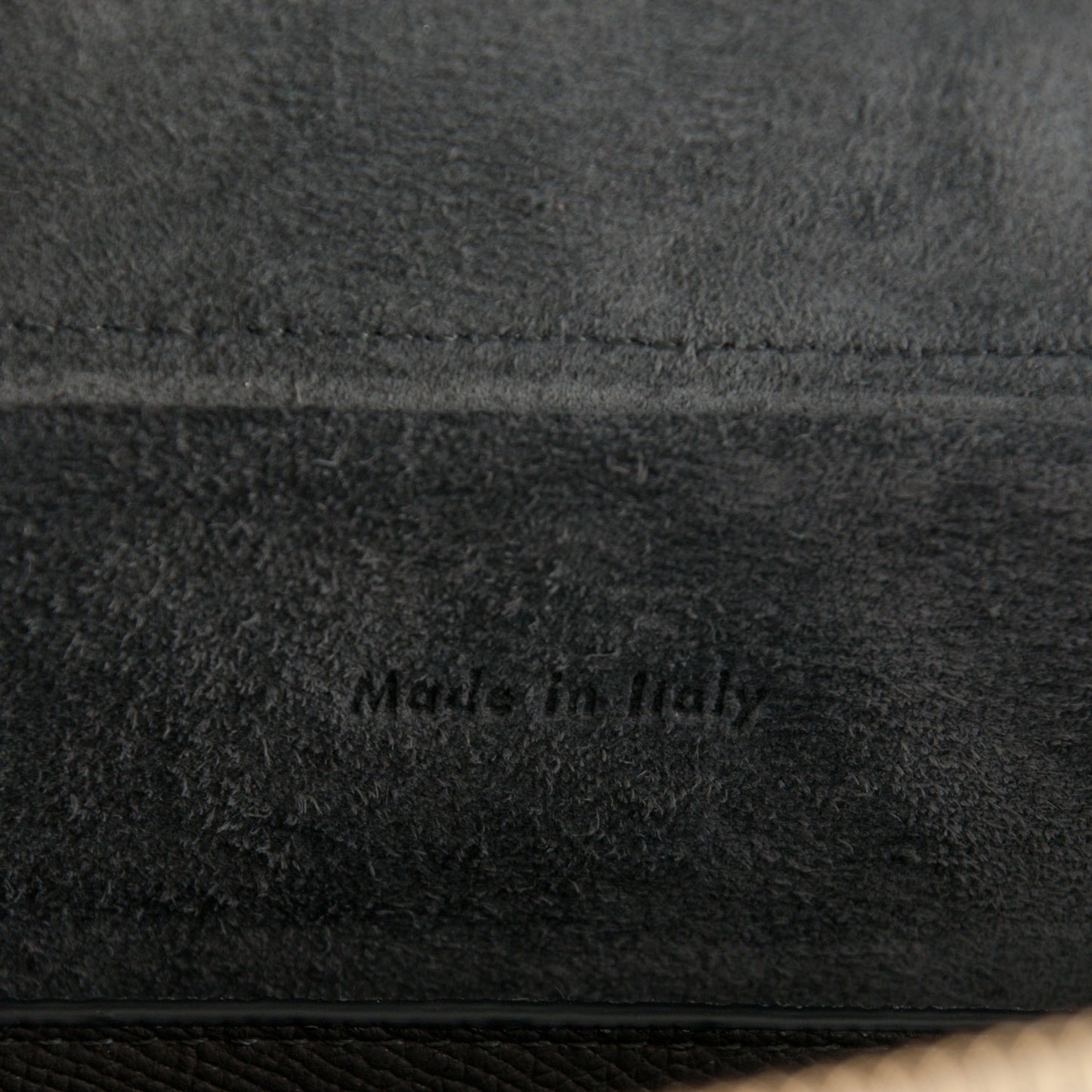 Grained Calfskin Micro Belt Bag Grey