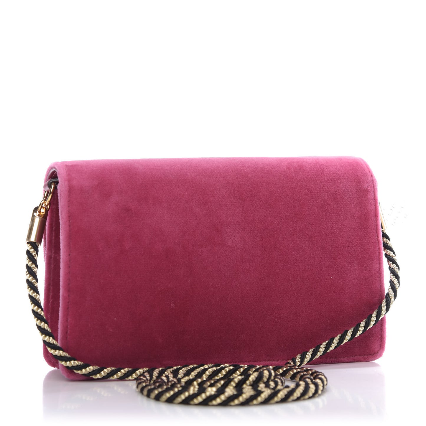 Velvet Crystal Square G Shoulder Bag Light Raspberry Rose