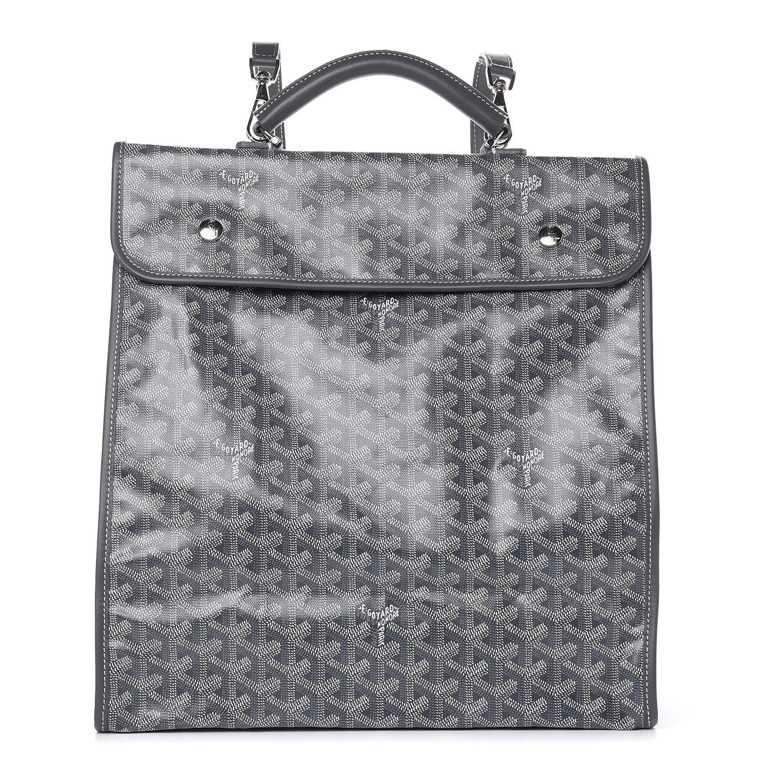 Goyard Goyardine Saint Leger Soft Briefcase Backpack Grey 1 of 8