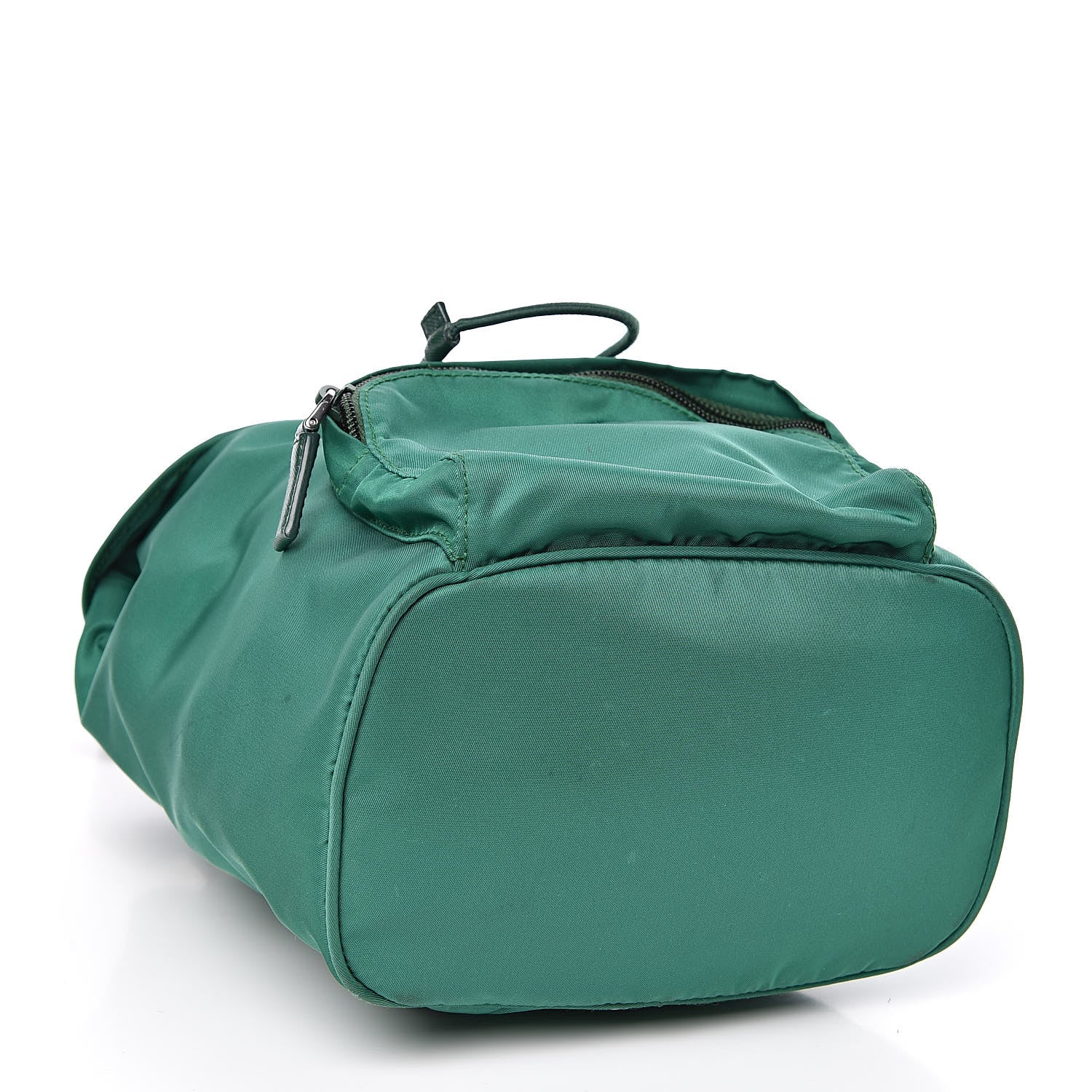 Prada Tessuto Nylon Vela Saffiano Mini Single Snap Buckle Backpack Oleandro 4 of 10