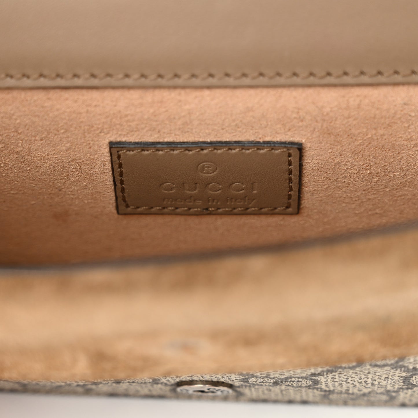 GG Supreme Monogram Super Mini Dionysus Shoulder Bag Taupe