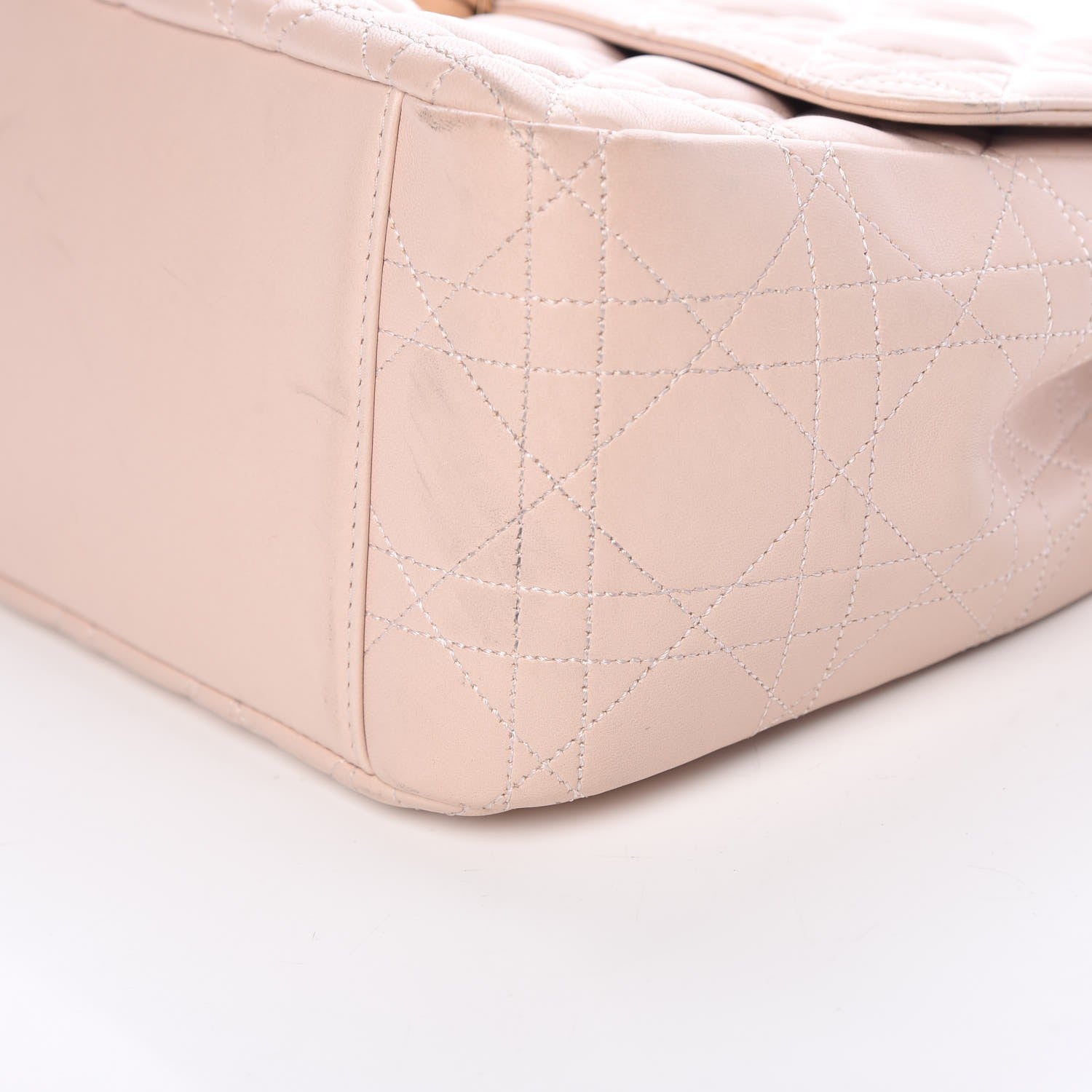 Christian Dior Lambskin Cannage Large Miss Dior Flap Rose Poudre 13 of 14