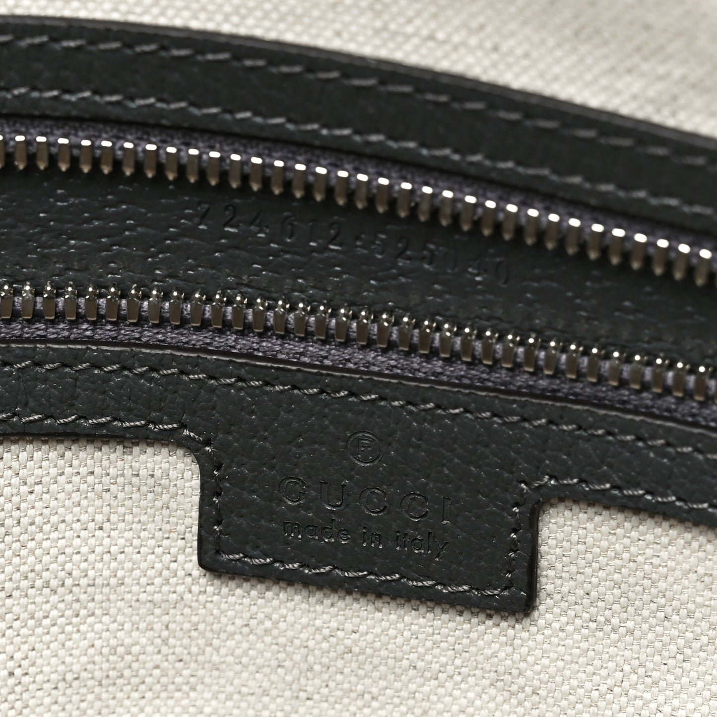 GG Supreme Monogram Textured Dollar Calfskin Large Savoy Duffle Bag Grey Black Graphite Grey