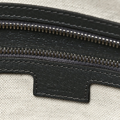 Gucci GG Supreme Monogram Textured Dollar Calfskin Large Savoy Duffle Bag Grey Black Graphite Grey 5 of 10