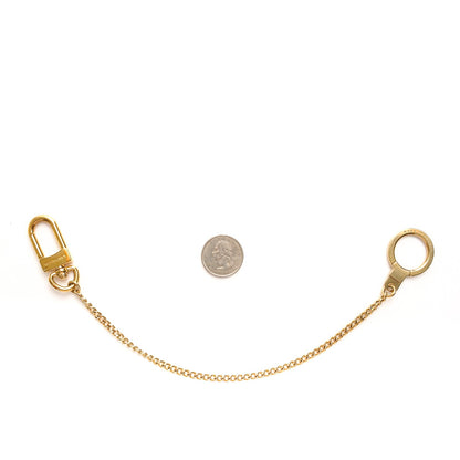 Louis Vuitton Metal Pochette Extender Key Ring Chain Gold 2 of 3