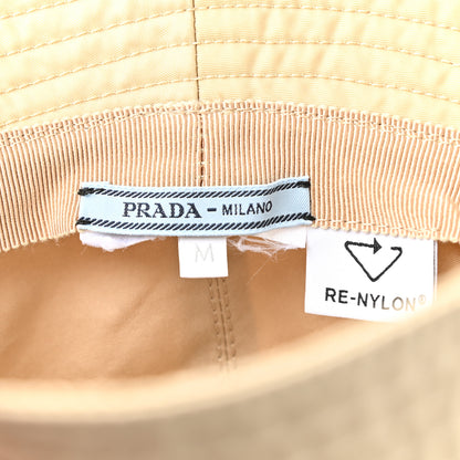 Prada Re-Nylon Metal Triangle Logo Womens Bucket Hat M Deserto 8 of 8