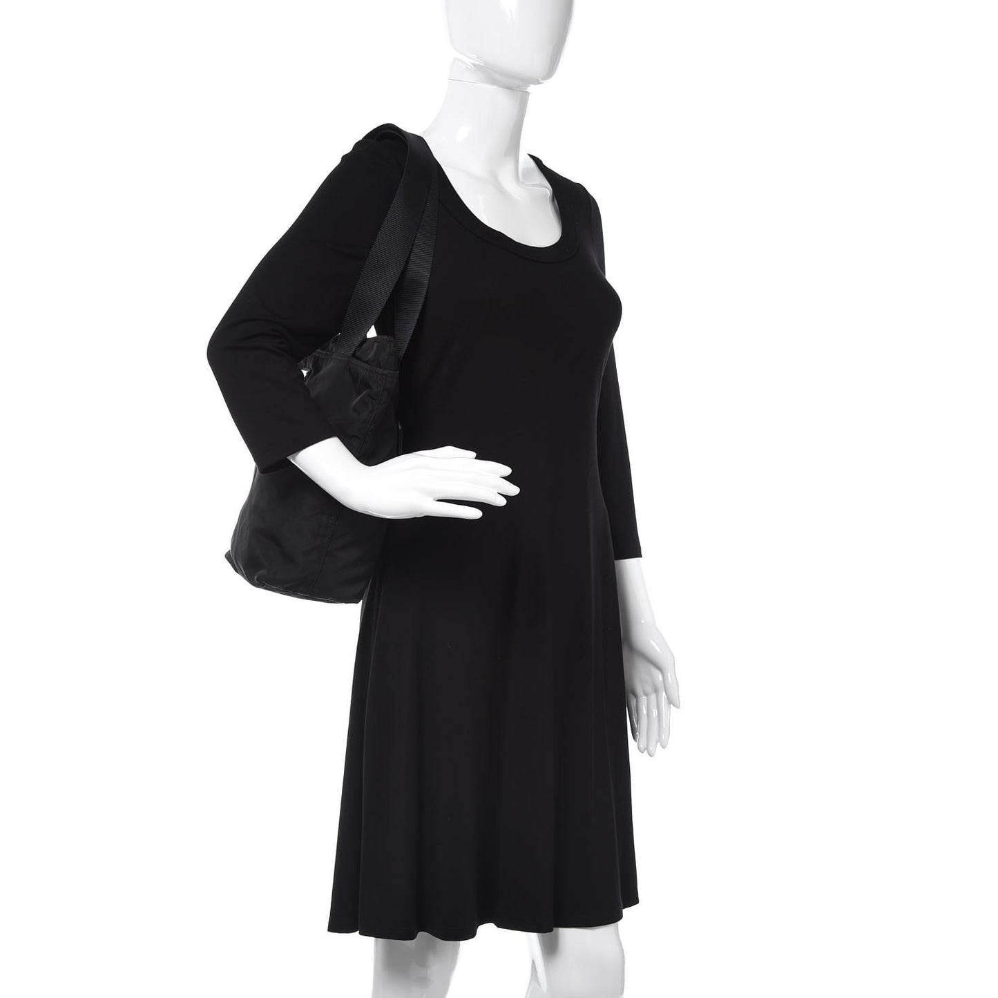 Tessuto Nylon Shoulder Bag Black