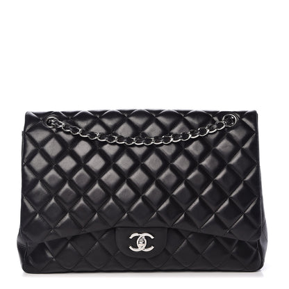 Chanel Lambskin Quilted Maxi Single Flap Black 1 of 16