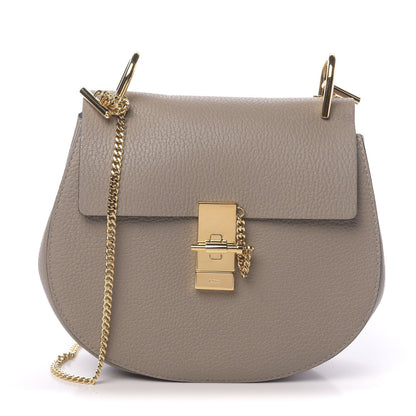 Chloe Grained Lambskin Drew Shoulder Bag Motty Grey 1 of 10