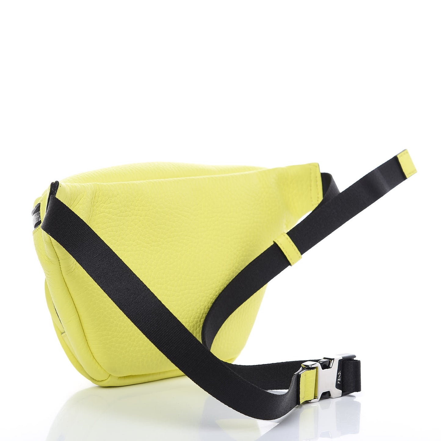 Cuoio Romano Fluo Metal Bug Eyes Pocket Belt Bag Giallo Fluo Black