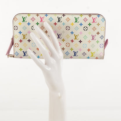 Louis Vuitton Monogram Multicolor Insolite Wallet White Litchi 3 of 10