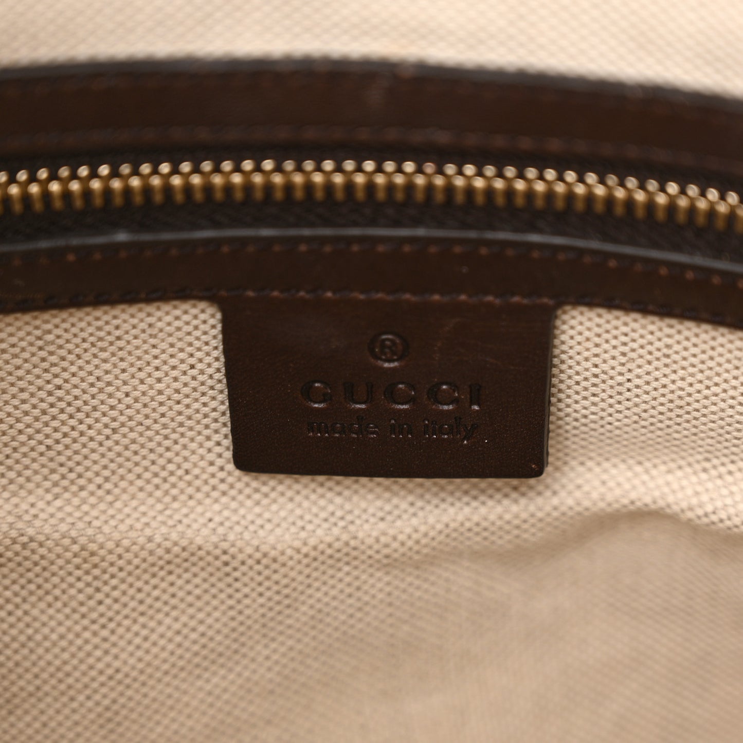 Monogram Vintage Web Medium Boston Dark Brown