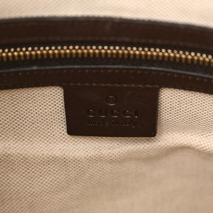 Gucci Monogram Vintage Web Medium Boston Dark Brown 6 of 18
