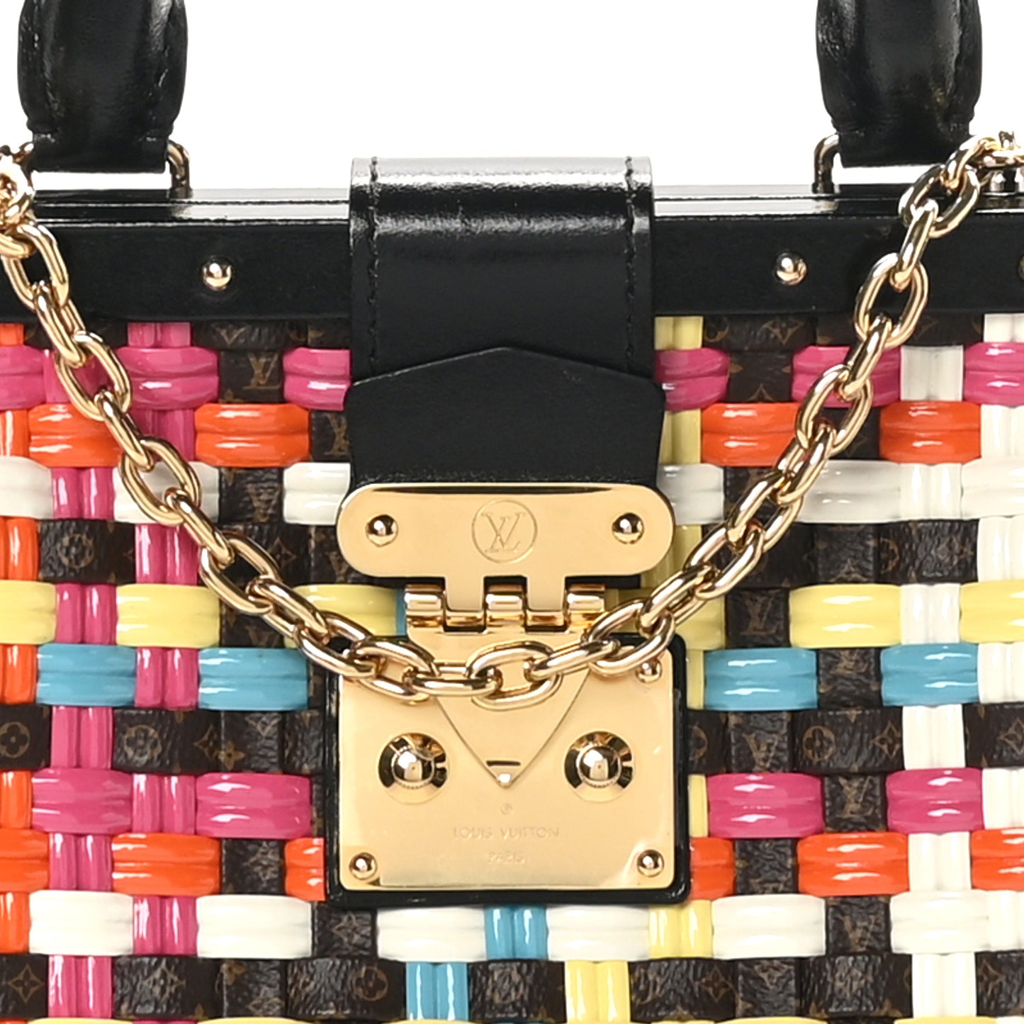 Calfskin Monogram Guinguette LV Cafe Clutch  Multicolor