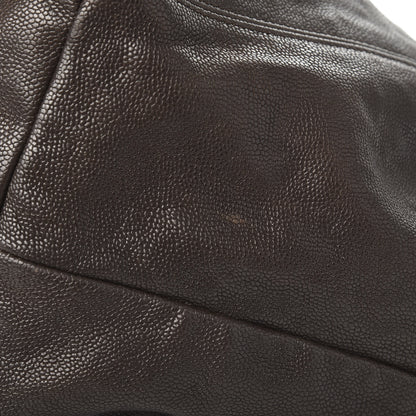 Chanel Distressed Caviar XL Coco Cabas Brown 10 of 11