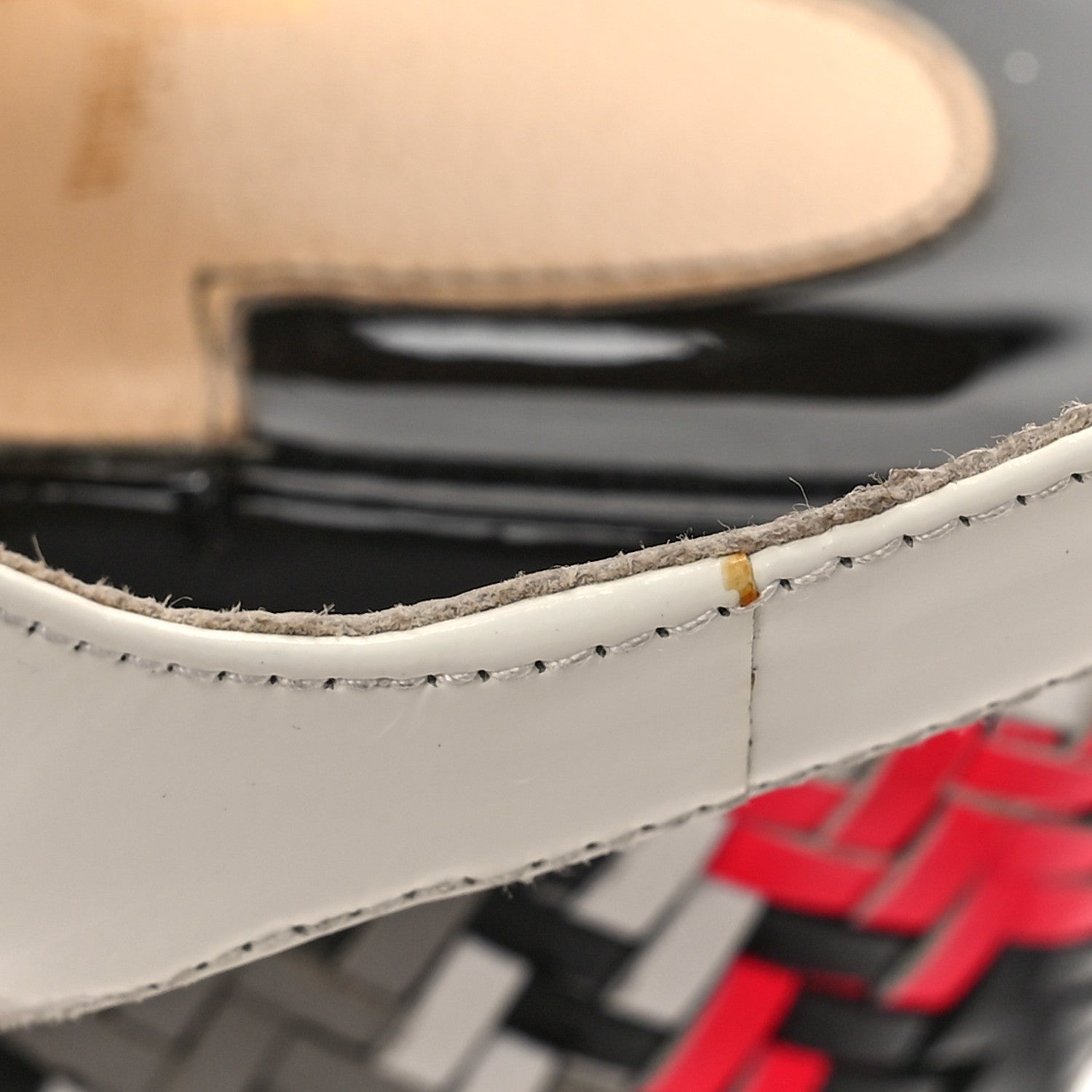 Christian Louboutin Jazz Patent Tresse Belle Tige 160 Platform Sandal 37.5 White Fluo Rose 11 of 11