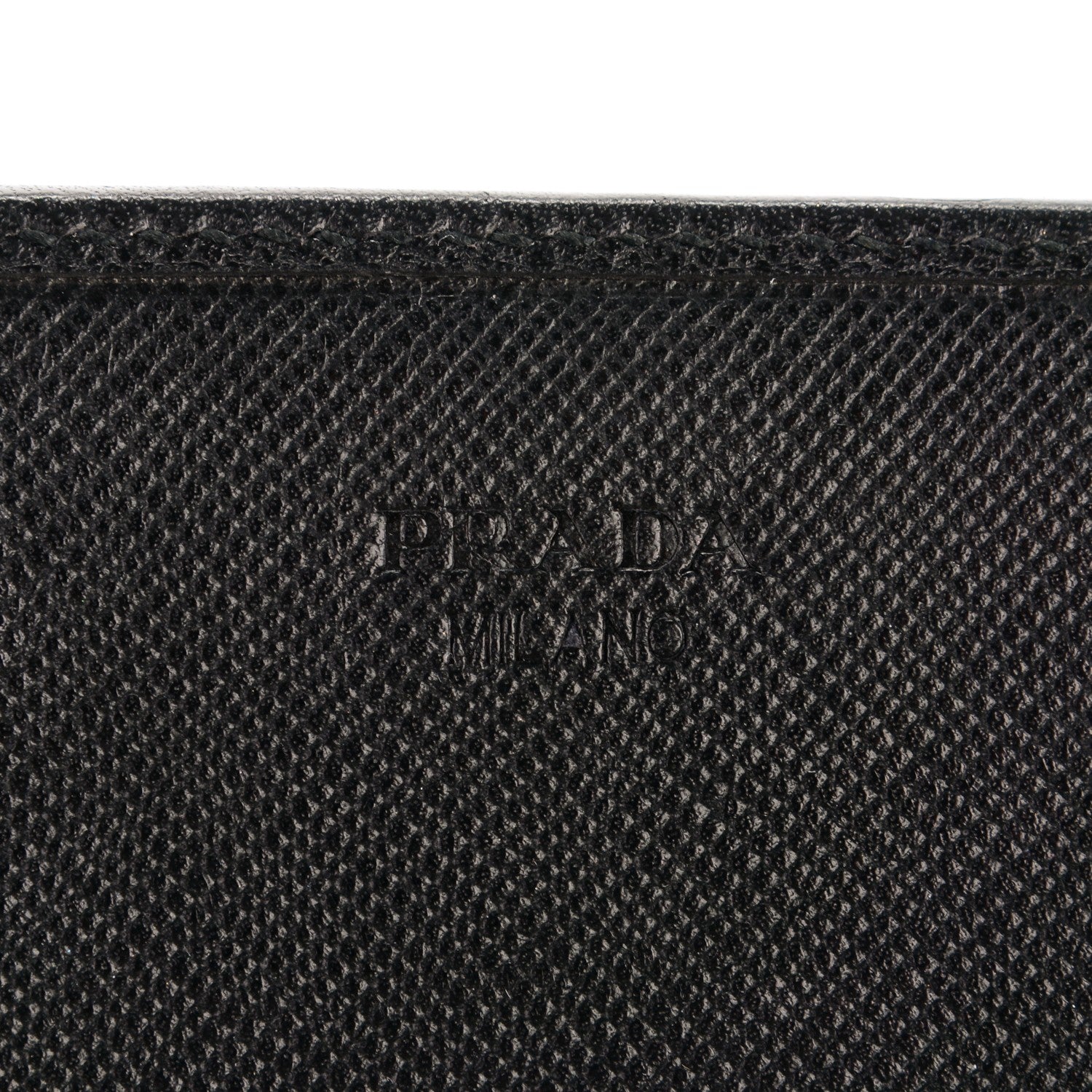 Prada Saffiano Triangle Continental Flap Wallet Nero Black 6 of 8