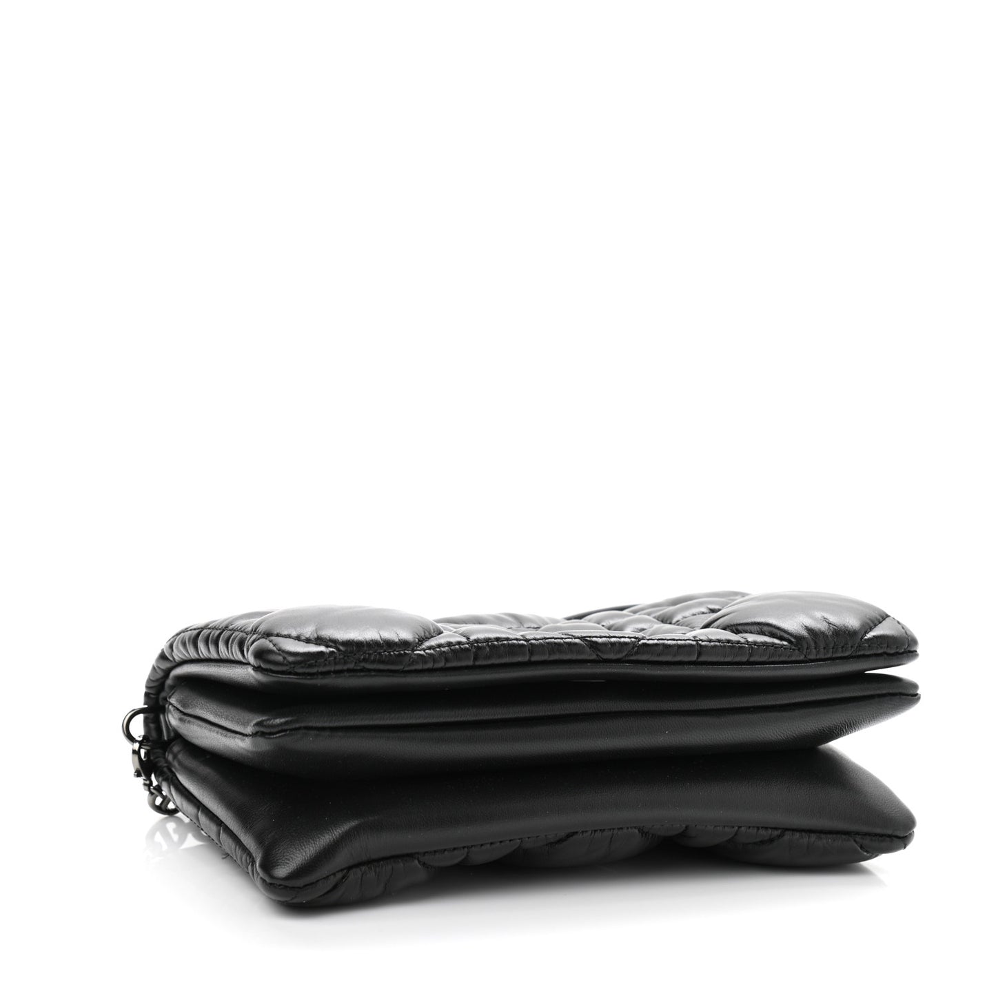 Calfskin Macrocannage Mini Caro Bag Black