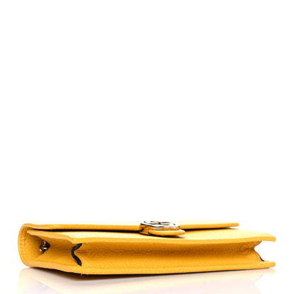 Gucci Dollar Calfskin Interlocking G Chain Wallet New Buttercup 4 of 8