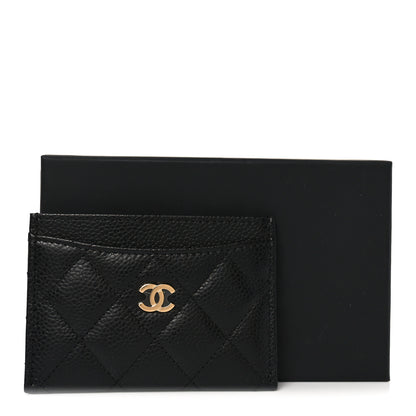 Chanel Caviar Quilted Card Holder Black 9 of 9