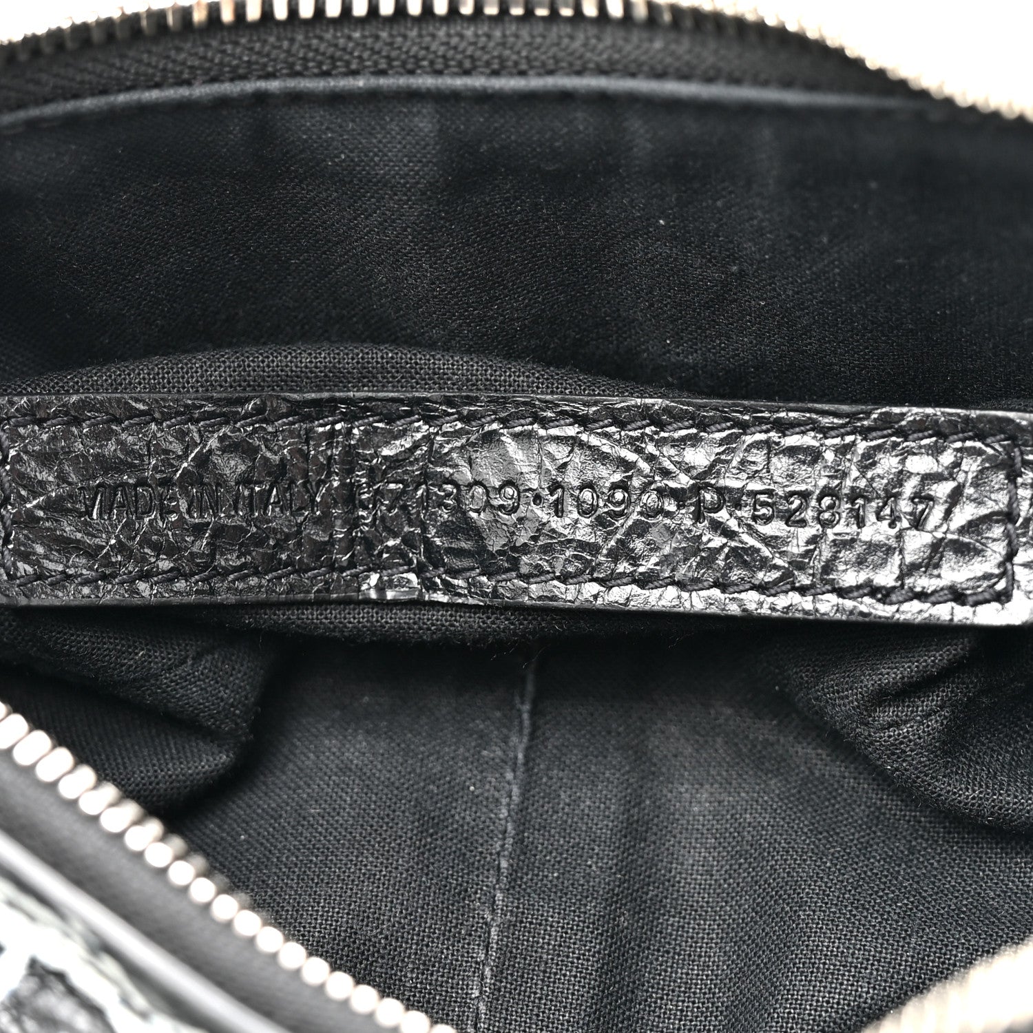 Balenciaga Agneau Arena Graffiti Le Cagole Shoulder Bag XS Black 7 of 11