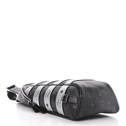 MCM Visetos Spot Medium Sling Bag Black Silver 4 of 10