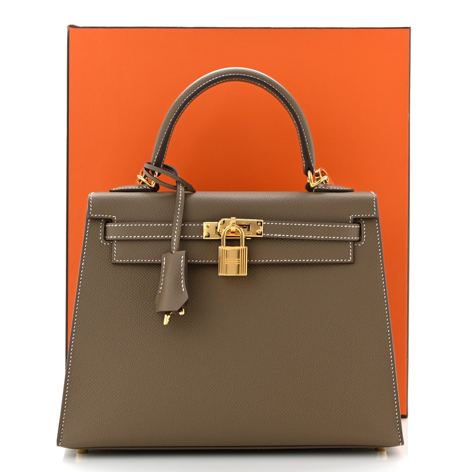 Hermes Epsom Kelly Sellier 25 Etoupe 11 of 11