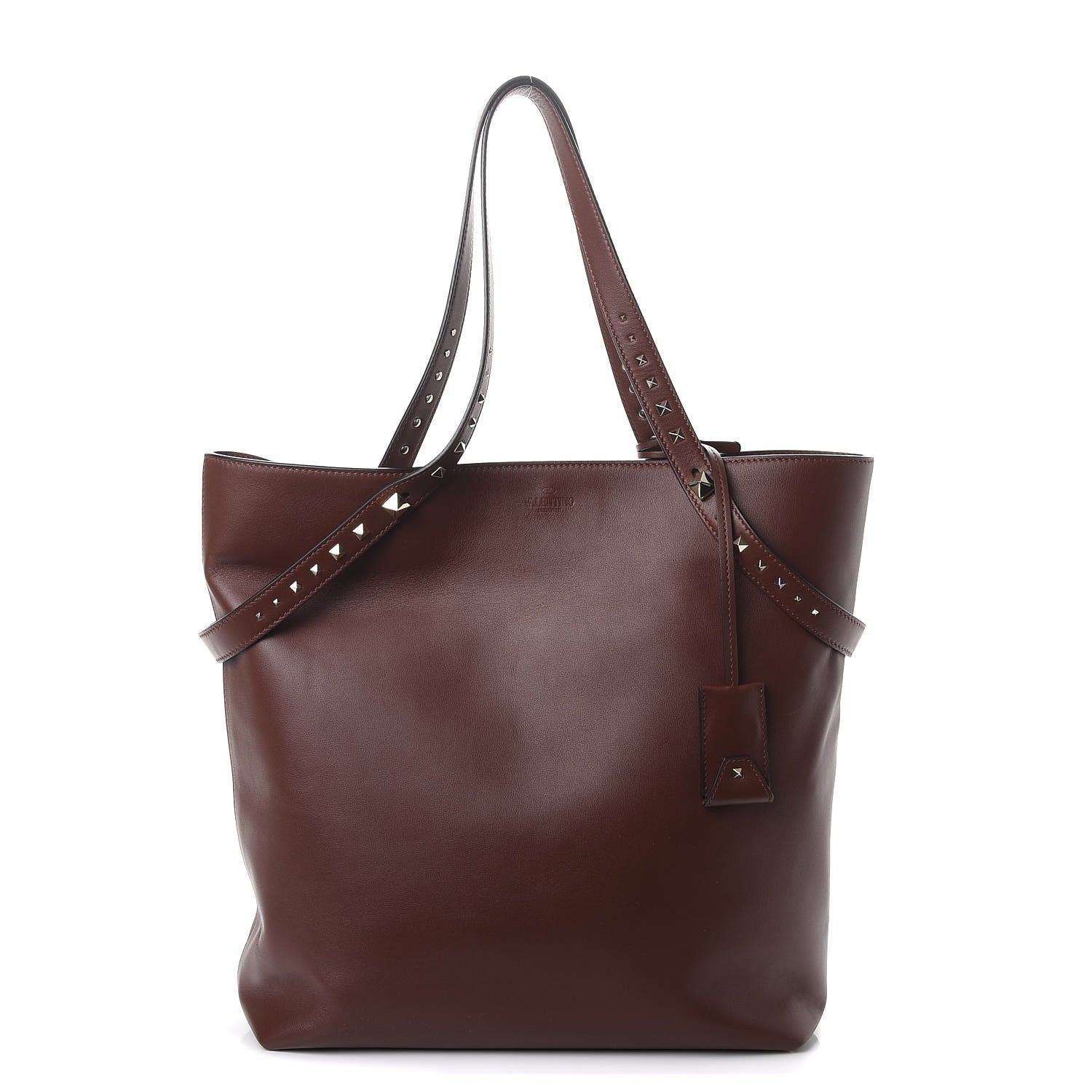 Valentino Garavani Vitello Lovestud Tote Light Brown 1 of 10