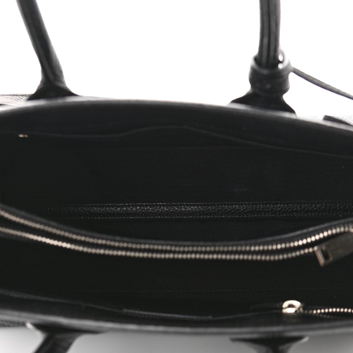 Saint Laurent Grained Calfskin Small Sac De Jour Black 6 of 11