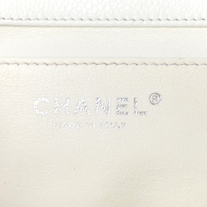 Chanel Caviar Quilted Clutch With Chain Flap White 6 of 10