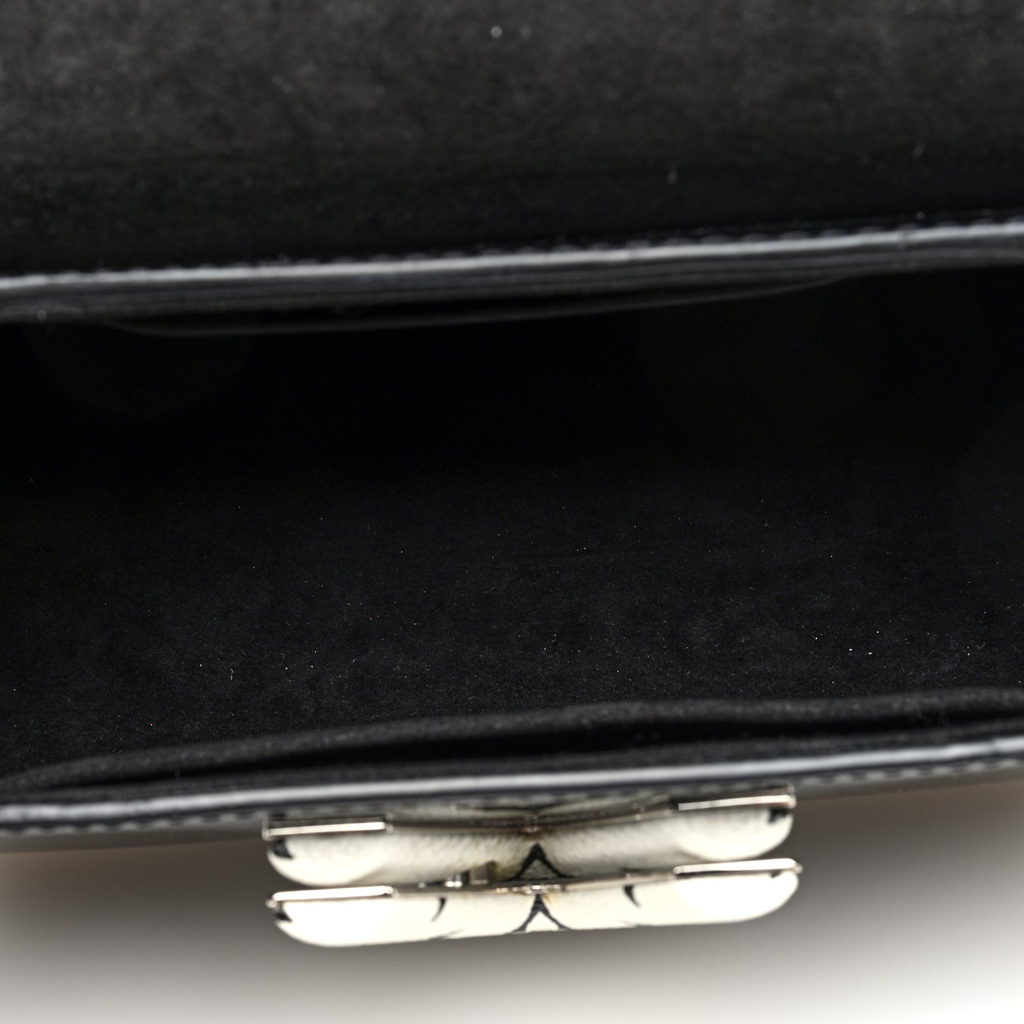 Patent Monogram Twist Shoulder Bag PM Black